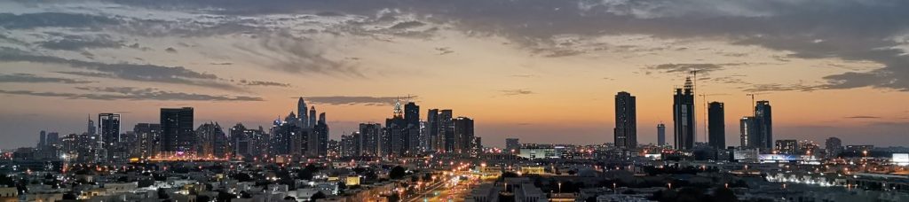 Ausblick vom Balkon in Dubai